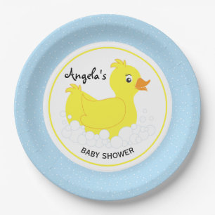 Rubber Ducky Baby Shower Paper Plates