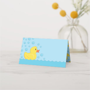 Rubber Ducky Baby Shower Place Card