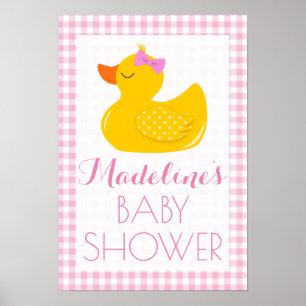 Rubber Ducky Baby Shower Poster