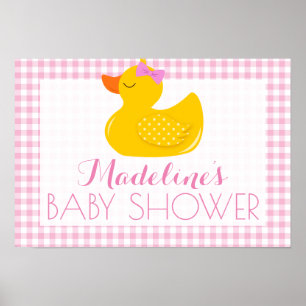 Rubber Ducky Baby Shower Poster