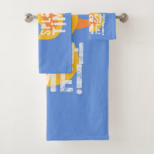 Rubber Ducky Bath Time Splash Time Kids Towel Set