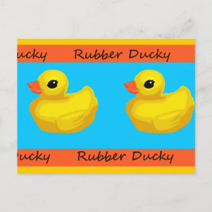 Rubber Ducky Blank Postcard