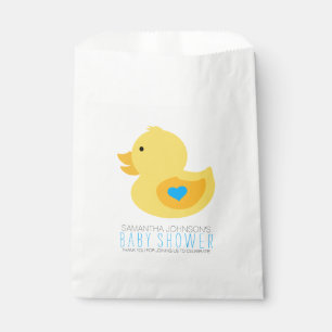 Rubber Ducky Bubble Bath Boy Baby Shower Favour Bags