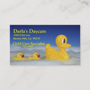 Rubber Ducky Family In Bath Business Card