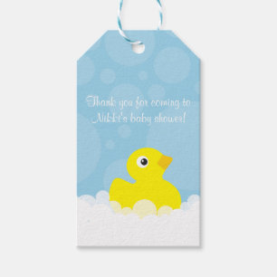 Rubber Ducky Gift Tag - Blue