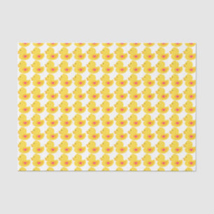 Rubber Ducky Girl Baby Shower Tissue Paper