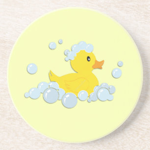 Rubber Ducky in Bubbles Coaster