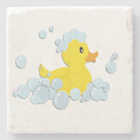 Rubber Ducky in Bubbles