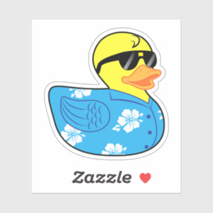 Rubber Ducky in Hawaiian Shirt Aloha