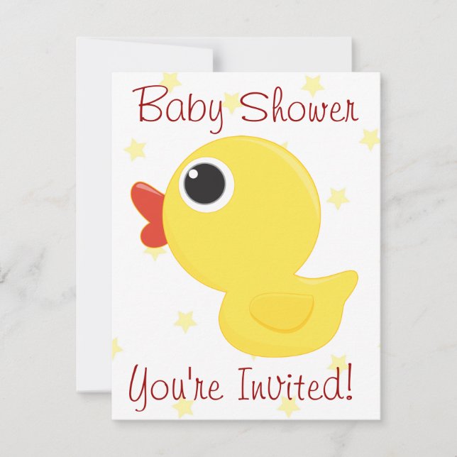 Rubber Ducky Invitation (Front)