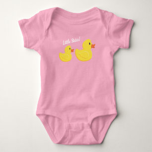 Rubber Ducky Little Sister Baby Bodysuit