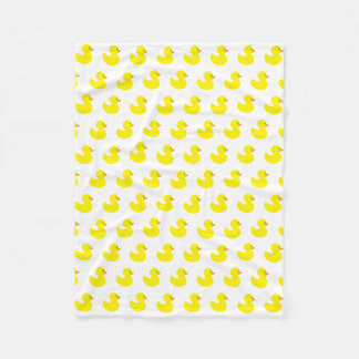 Rubber Ducky Pattern Fleece Blanket