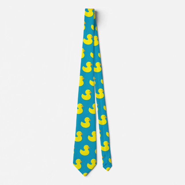 Rubber Ducky Pattern Novelty Neck Tie (Front)