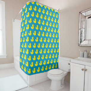 Rubber Ducky Pattern Shower Curtain