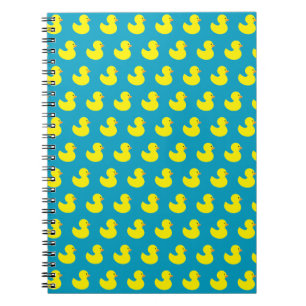 Rubber Ducky Pattern Spiral Notebook