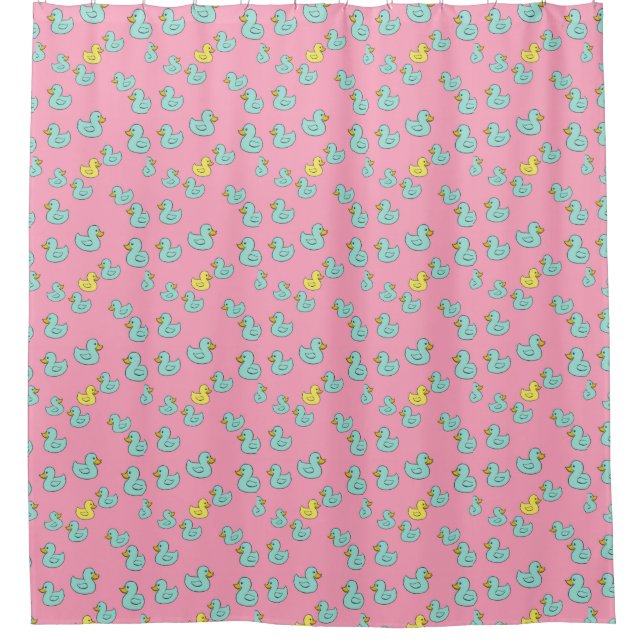 rubber ducky shower curtain (Front)