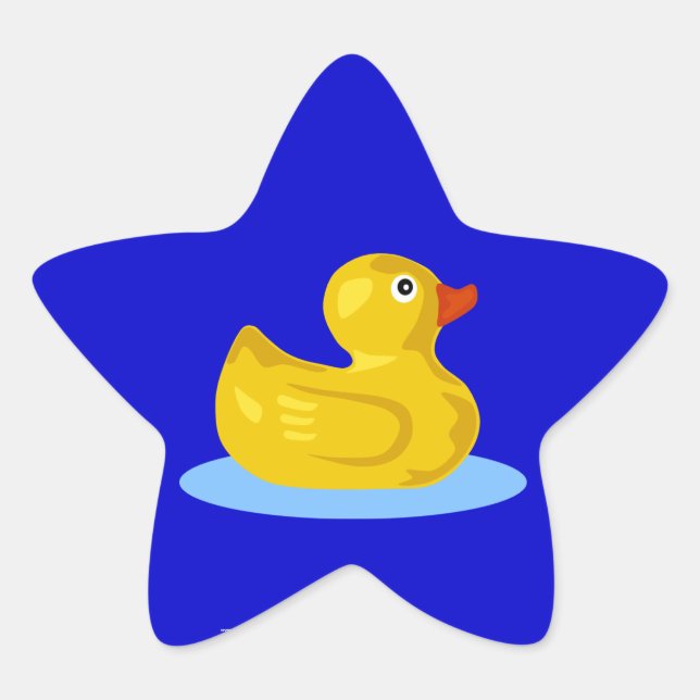 Rubber Ducky Star Sticker (Front)