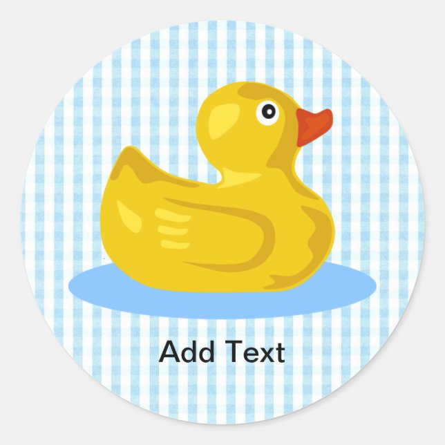 Rubber Ducky Sticker Template (Front)