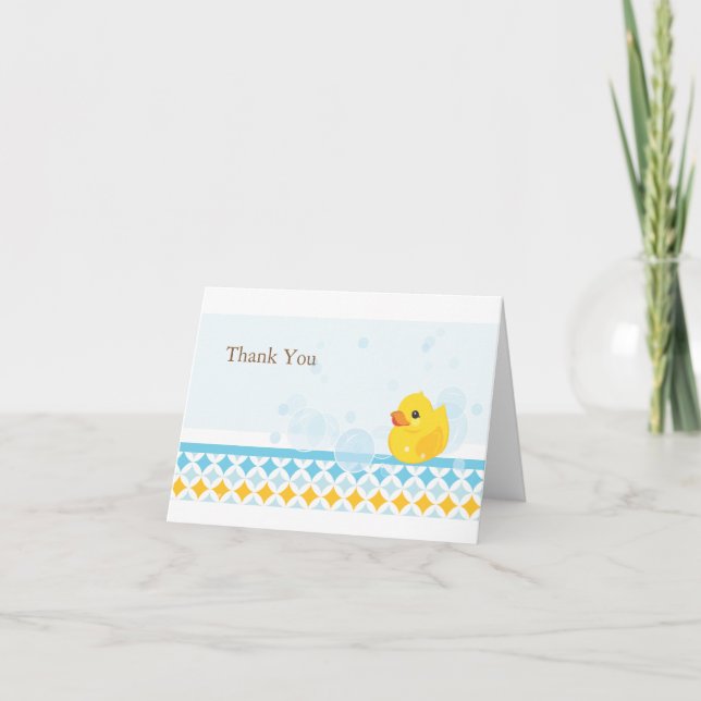 Rubber Ducky Thank You Card (Front)