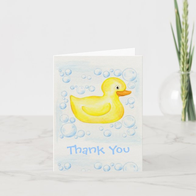 Rubber Ducky thank you card (Front)