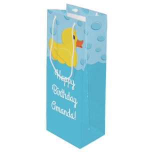 Rubber Ducky Wine Gift Bag
