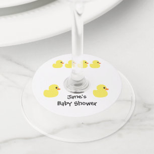 "Rubber Ducky" Wine Glass Tags