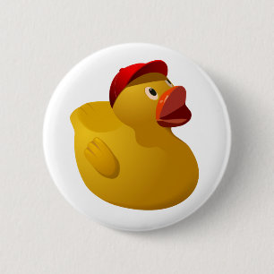 Rubber Ducky with baseball hat - pin