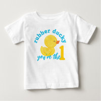 Rubber Ducky You're the One First Birthday T-Shirt