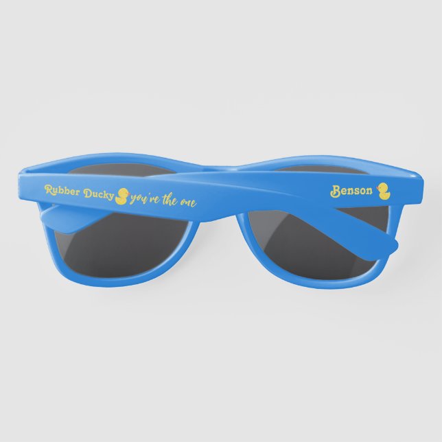Rubber Ducky You're the One Personalised  Sunglasses (Back)