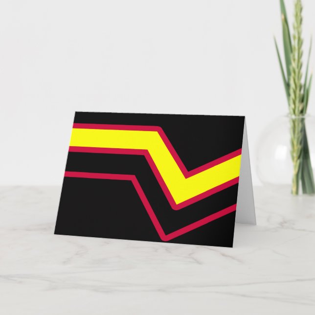 Rubber / Latex Pride Flag Card (Front)