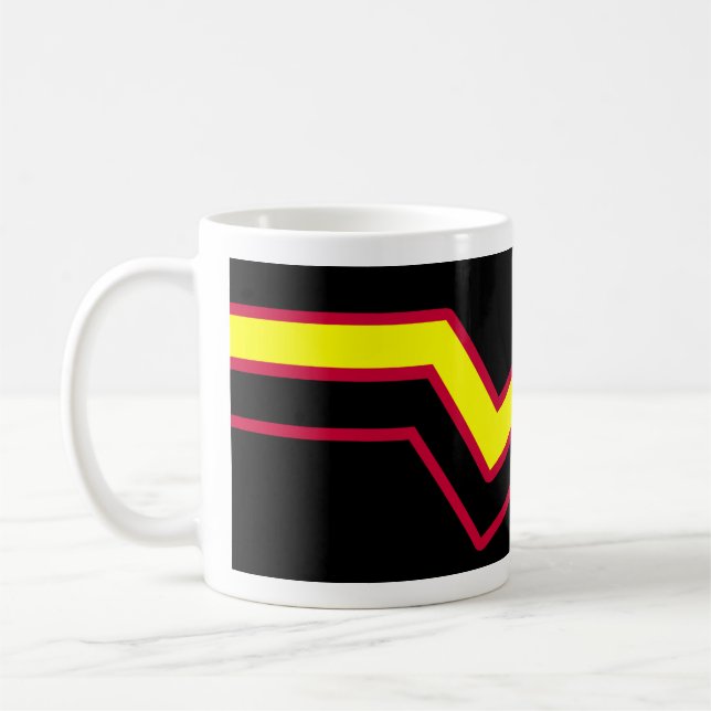 Rubber / Latex Pride Flag Coffee Mug (Left)
