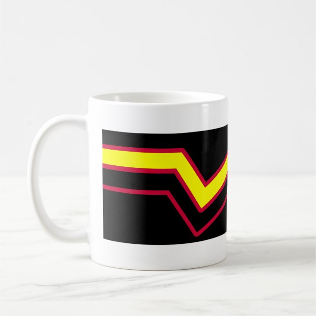 Rubber / Latex Pride Flag Coffee Mug (Left)