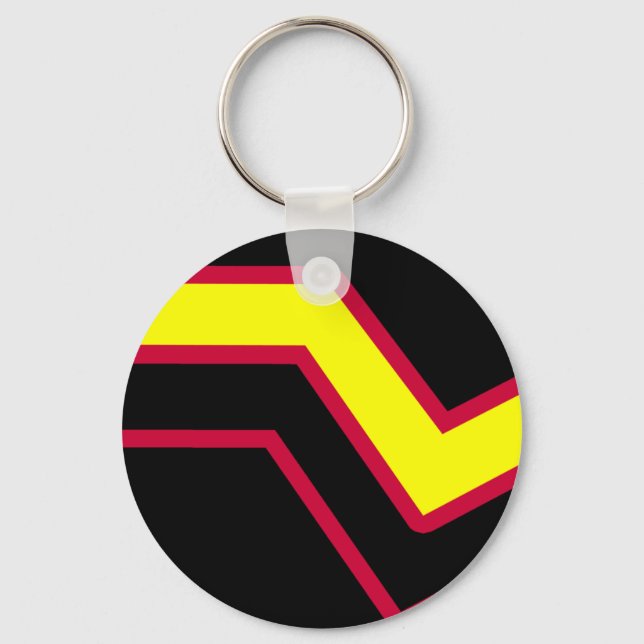 Rubber / Latex Pride Flag Key Ring (Front)