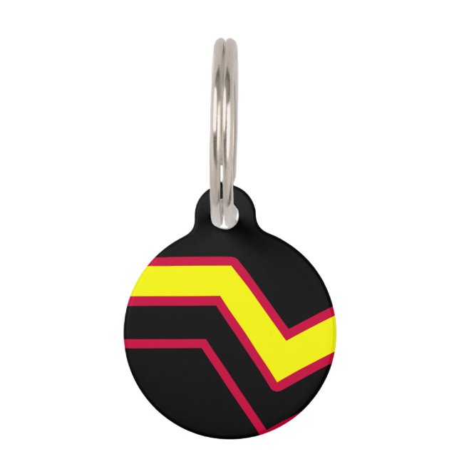 Rubber / Latex Pride Flag Pet Tag (Front)
