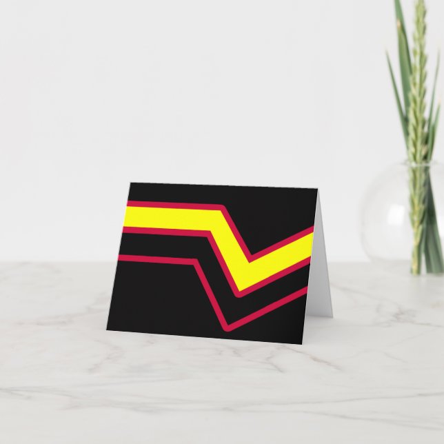 Rubber / Latex Pride Flag Thank You Card (Front)