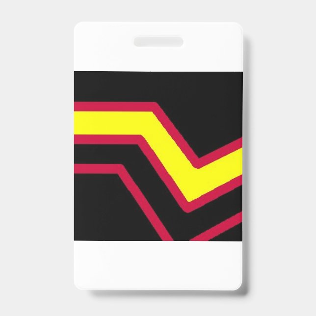 Rubber pride flag ID badge (Front)