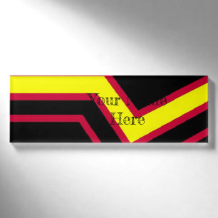 Rubber pride flag name tag