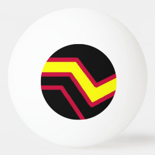 Rubber pride flag ping pong ball