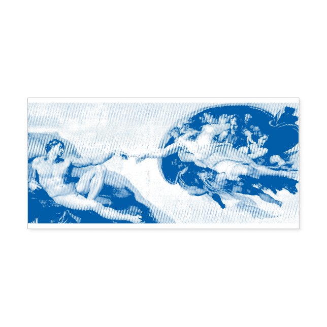 RUBBER STAMP : MICHELANGELO : THE CREATION OF ADAM (Design)