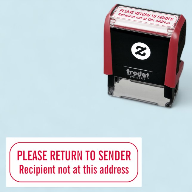 Rubber Stamp Return to Sender Not at this Address (MISOOK Return to Sender Self Inking Stamp)