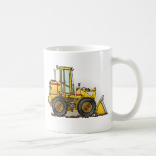 Rubber Tire Loader Construction Equipment Coffee Mug