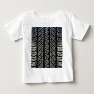 Rubber Tire Style Automotive Texture Baby T-Shirt
