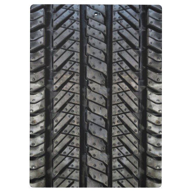 Rubber Tire Style Automotive Texture Clipboard (Back)