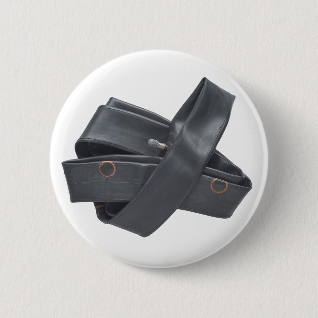 Rubber Tire Tube with Patches Button (Front)