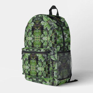 Rubber Tree Leaf Pattern Print Cut Sew Bag