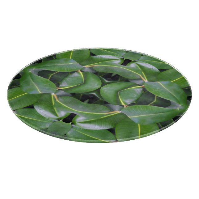 Rubber Tree Pattern Cutting Board (Corner)