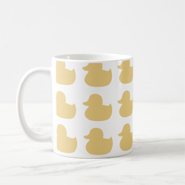 Rubber Yellow Ducky Design Coffee Mug (Left)