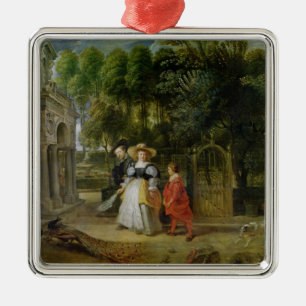 Rubens and Helene Fourment in the Garden Metal Tree Decoration
