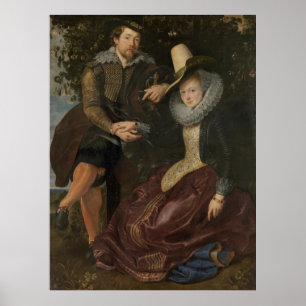 Rubens and Isabella Brant in the Honeysuckle Bower Poster