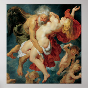 Rubens - Borei Abducts Orifia, 1620 Poster
